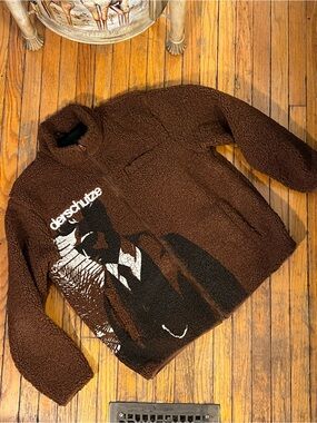 Derschutze ‘Derpate’ Brown Fleece with Mafia Embroidery Large